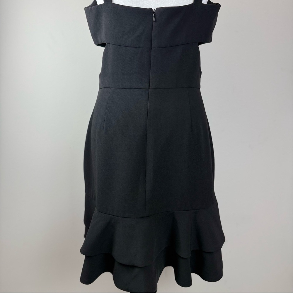 NWOT Adelyn Rae Black Sleeveless Ruffle Hem Dress Size M Cocktail Party - Picture 6 of 11